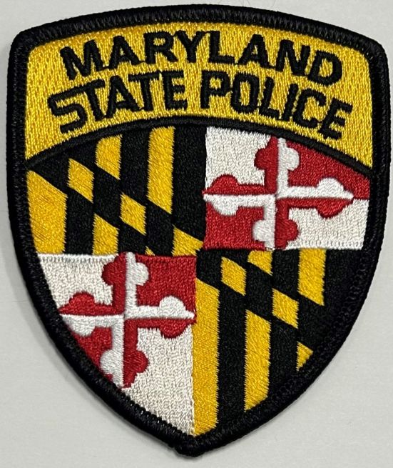 MARYLAND STATE POLICE SHOULDER PATCH - SEW ON.